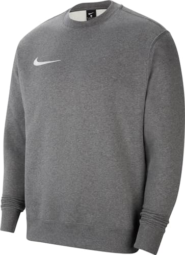 nike herren sweatshirt m nk flc park20 crew charcoal heather white, größe m eu