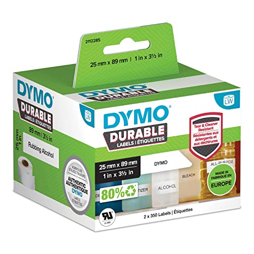 Produktbild: DYMO Etikettenrolle 89 x 25mm, 700 St., weiß, permanent, Polypropylen