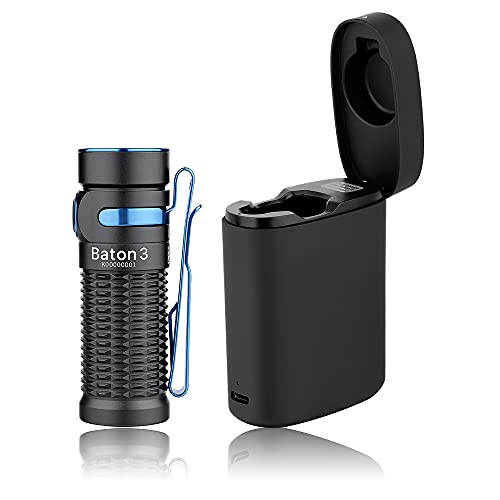 Produktbild: olight baton 3 kit mini led taschenlampe schwarz für camping notfälle