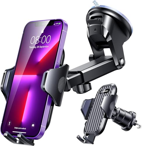 vanmass mobile phone holder auto 4-in-1 mit stärkstem saugnapf und ventilationshaken