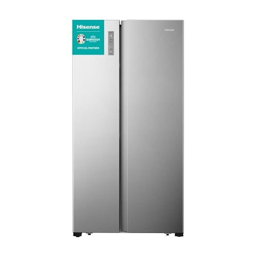 hisense rs677n4bie side-by-side kühlgefrierkombination 334 l kühlteil 185 l gefrierteil Inox-Look