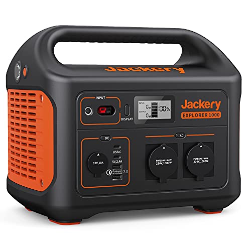 jackery explorer 1000 tragbare powerstation 1002wh für outdoor und notfälle
