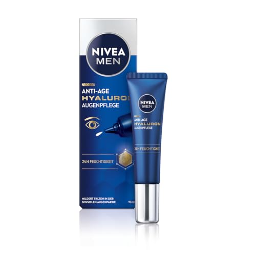 nivea men hyaluron augencreme antiaging mit hyaluronsäure 15 ml für jüngere haut