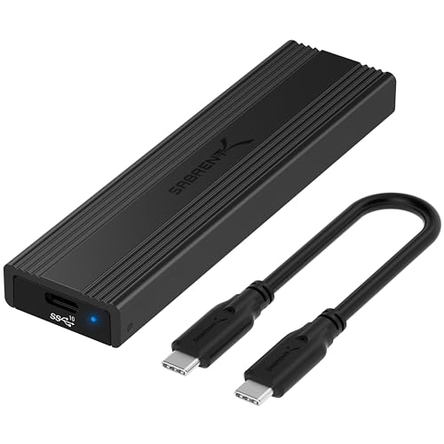 sabrent nvme enclosure m2 sata ssd adapter usb c 3.2x2 10gbps mit kühlkörper