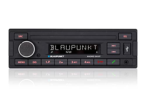 Autoradio Blaupunkt Madrid 200 BT, Bluetooth, RDS, Freisprecheinrichtung, USB, 1-DIN schwarz