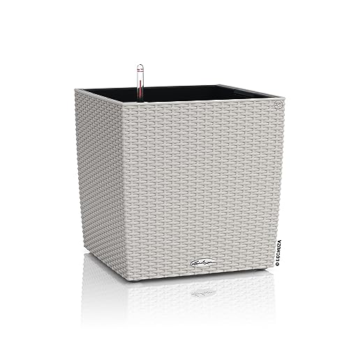 Produktbild: lechuza sammeldeal cube cottage 30 lichtgrau canto stone 30 all-in-one set balconera 50