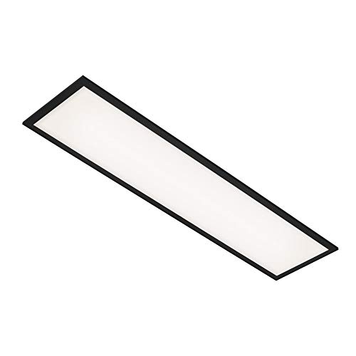 briloner led panel 22 watt 2300 lumen deckenleuchte 4000 kelvin schwarz weiß 7067-015