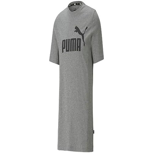 puma ess logo t-shirt herren medium gray heather, größe s eu