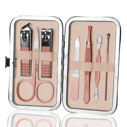 mydudu maniküre set, nagelknipser set für dame und herr, pediküre, nagelschere, etui