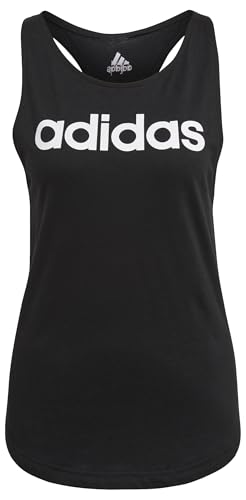 adidas tank top damen essentials loose logo schwarz-weiß, größe M