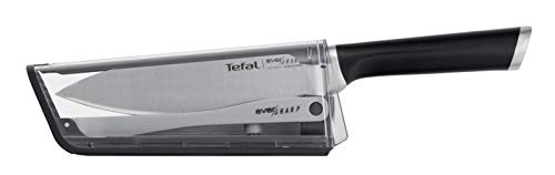 tefal ever sharp kochmesser 16,5 cm mit messerschärfer, deutscher edelstahl, comfort grip
