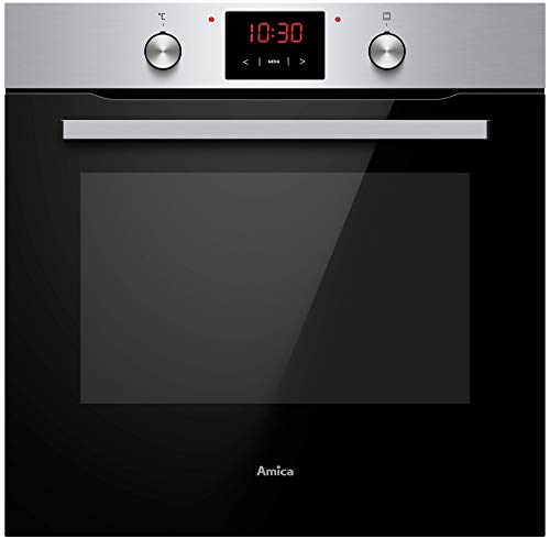 amica einbaubackofen ABE 9431 SM 77 l 9 funktionen schwarz matt edelstahl look