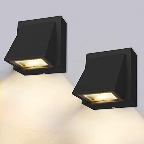 benma wandleuchte 8W 2er set schwarz LED warmweiß 3000K IP65 für innen außen