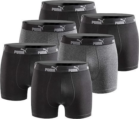 puma boxershorts 6er pack schwarz limited edition für 29,99 euro statt 38 euro