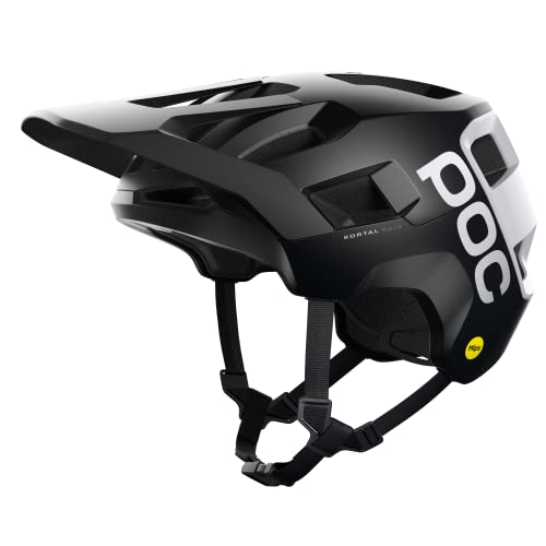 poc kortal race mips fahrradhelm schwarz, leicht und sicher für radsport