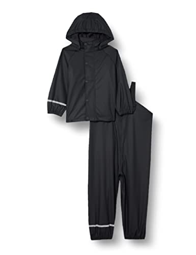 nknrdy rain set unisex regenjacke und hose, name it, schwarz, 116