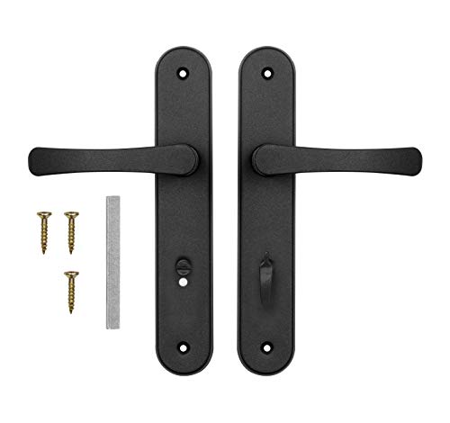 adgo türdrücker wc garnitur 72 mm, türklinke innen, langschildgarnitur, türgriffe