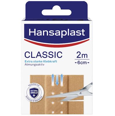 hansaplast classic pflaster 2 m x 6 cm günstig ab 1,59 (statt 3)