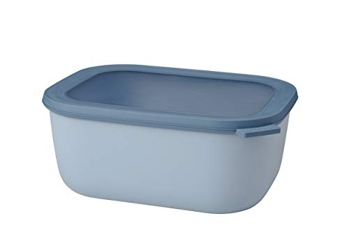 mepal multi bowl cirqula rechteckig 3000 ml nordic blue