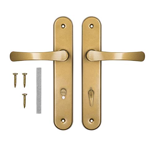 adgo türdrücker wc garnitur 72 mm, drückergarnitur für innentüren, türklinke set