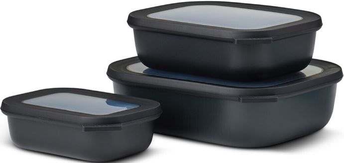 mepal multischale cirqula rechteckig 3-teilig schwarz 16,50 statt 22
