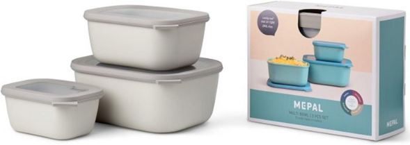 Produktbild: mepal cirqula vorratsdosen-set 3-tlg. rechteckig für 20,90 statt 28