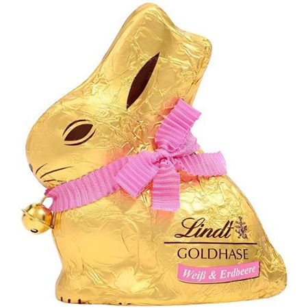 lindt goldhase weiß mit erdbeerstückchen 100g 3,13 statt 4,39