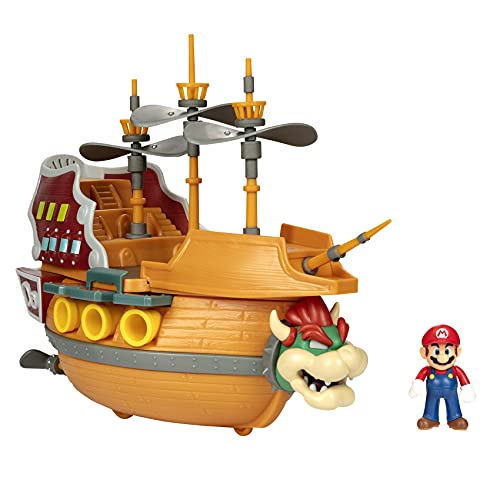 Bowsers Luftschiff-Spielset mit Mario-Actionfigur  SUPER MARIO Deluxe