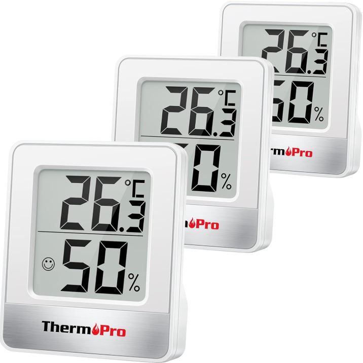 thermopro tp49-3 hygrometer und innenthermometer 3er set für 14,99 euro