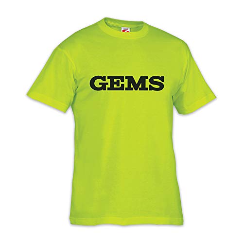 gems unisex t-shirt neongelb xxS eu