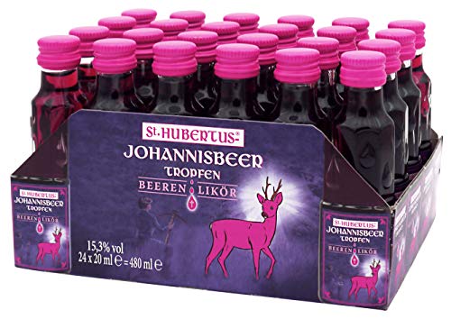 st. hubertus johannisbeere likör tropfen 24 x 0,02 l