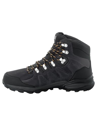 Jack Wolfskin Herren Refugio Texapore Mid M Wanderschuh, Phantom Burly Yellow, 40.5 EU