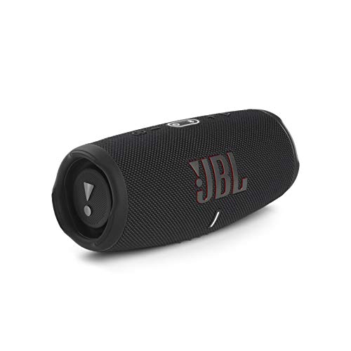 jbl charge 5 bluetooth-lautsprecher schwarz, wasserfest, portable boombox, 20 stunden akkulaufzeit