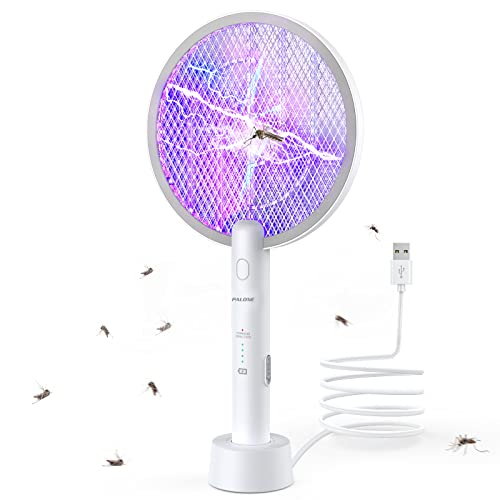 palone elektrische fliegenklatsche 4000V insektenvernichter 2 in 1 USB fliegenfänger