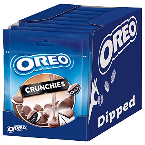 oreo crunchies dipped 8 x 110g, knusprige mini oreos in milchschokolade