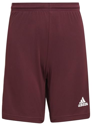 adidas shorts jungen squadra 21 team maroon weiß 5-6 jahre