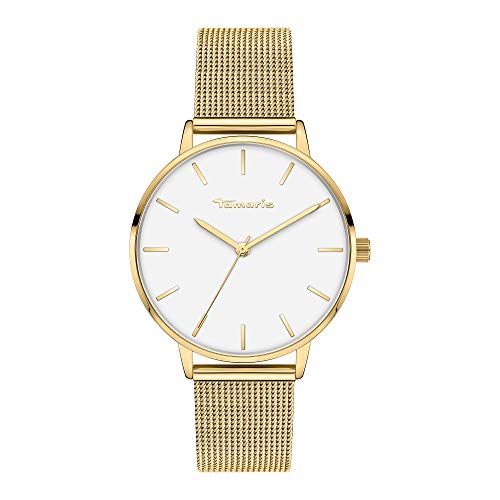 tamaris armbanduhr tt-0002-mq gold-weiß damenuhr elegante uhr