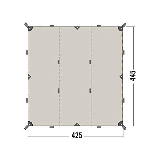 tatonka tarp 1 tc 425 x 445 cm mit abspannleinen und packbeutel