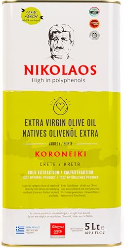 Olivenöl 5 L extra nativ kaltgepresst aus Kreta NIKOLAOS Polyphenole neue Ernte