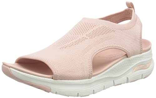 skechers arch fit city catch sandale damen blush knit 38 eu