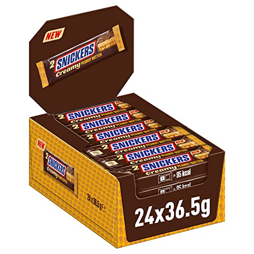 snickers creamy peanut butter schokolade bulk pack 24 x 36,5g doppelt