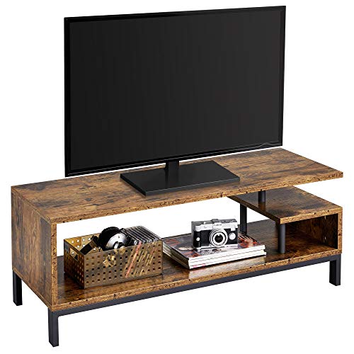 yaheetech fernsehschrank lowboard mit ablage im industriellen design
