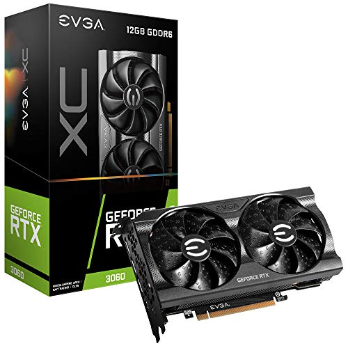 evga geforce rtx 3060 xc gaming grafikkarte, dual-lüfter, metall-backplate