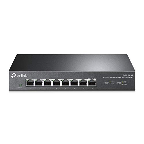 Produktbild: tp-link tl-sg108-m2 8-port 2.5-gigabit ethernet lan switch metallgehäuse, qos, igmp-snooping