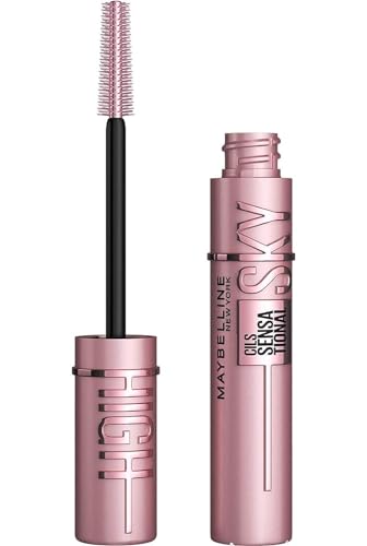 maybelline lash sensational sky high mascara 7 ml, schwarz, volumenspendend, waschbar