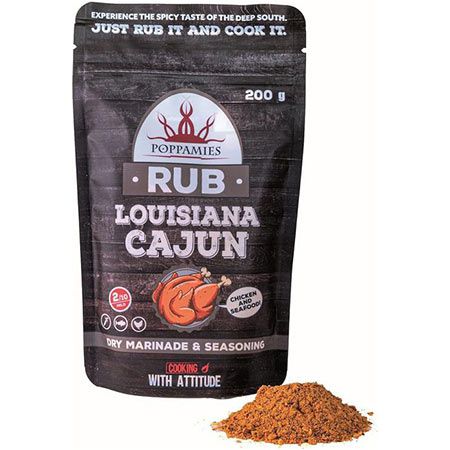 louisiana cajun bbq rub von poppamies, 200g ab 6,11 (statt 8)