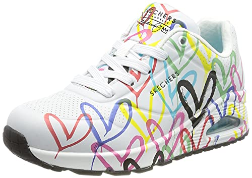 skechers damen sneakers uno-spread the love weiß 38 eu