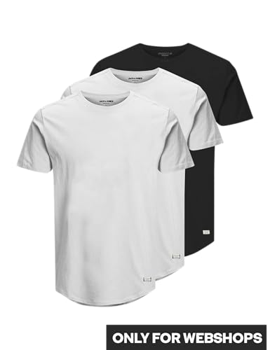 JACK & JONES JJENOA T-Shirt Kurzarm Crew Neck 3er Pack