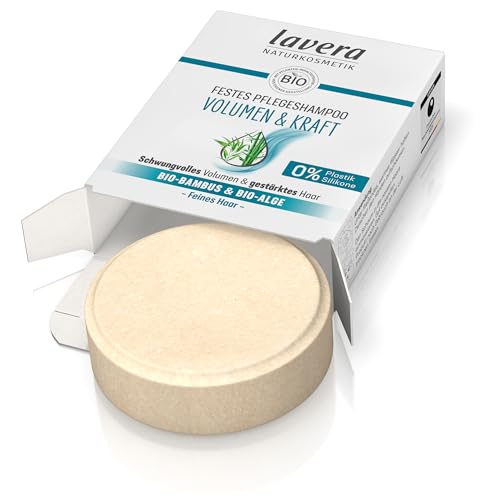 Produktbild: lavera festes pflegeshampoo volumen kraft ohne silikon 50 g intensive feuchtigkeit