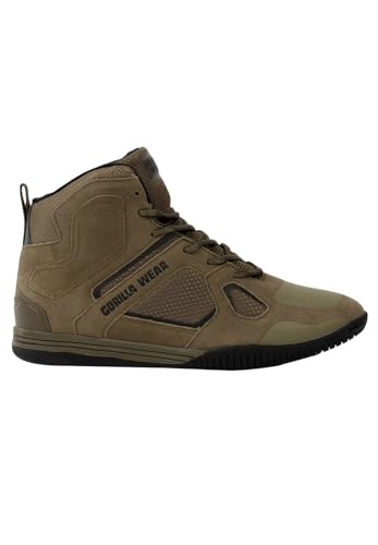 gorilla wear bodybuilding schuhe troy high tops armeegrün für herren 38